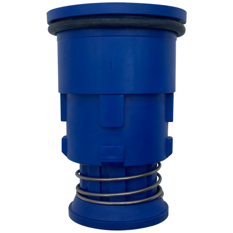 Dark blue Pentair Gamma 2 Venturi pop-up head with spring base