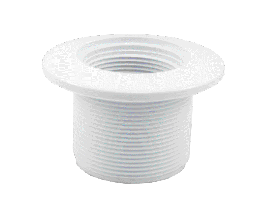 2" MPT White Wall Return Fitting with 1.5" Socket - manufacturer product image