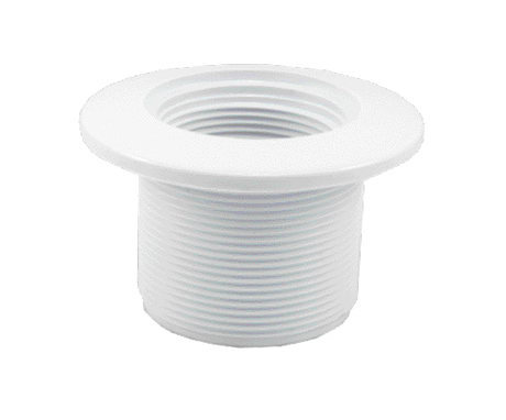 2" MPT White Wall Return Fitting with 1.5" Socket - manufacturer product image