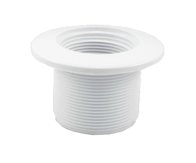 2" MPT White Wall Return Fitting with 1.5" Socket - manufacturer product image