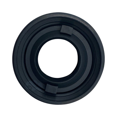 Dark gray flush mount return fitting with round recessed ring design