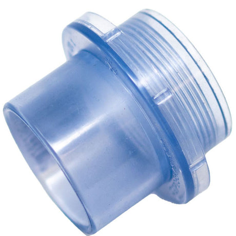 Clear blue 1.5-inch male threaded water stop adapter fitting