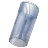 Transparent replacement valve body with threaded top for pool filter slide valve assembly