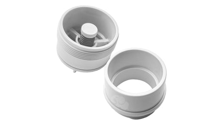 Pentair 1.5-inch hydrostatic relief valve with threaded cap and base components