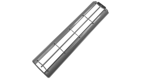 Light gray Pentair AVSC vinyl dual drain cover with hydrostat, rectangular pool inlet grate