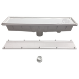 AVSC Single Standard Top Channel Drain White - Pentair In-Floor(A&A) | 285001