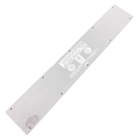 White AVSC single standard top channel drain cover plate with Pentair A&A branding
