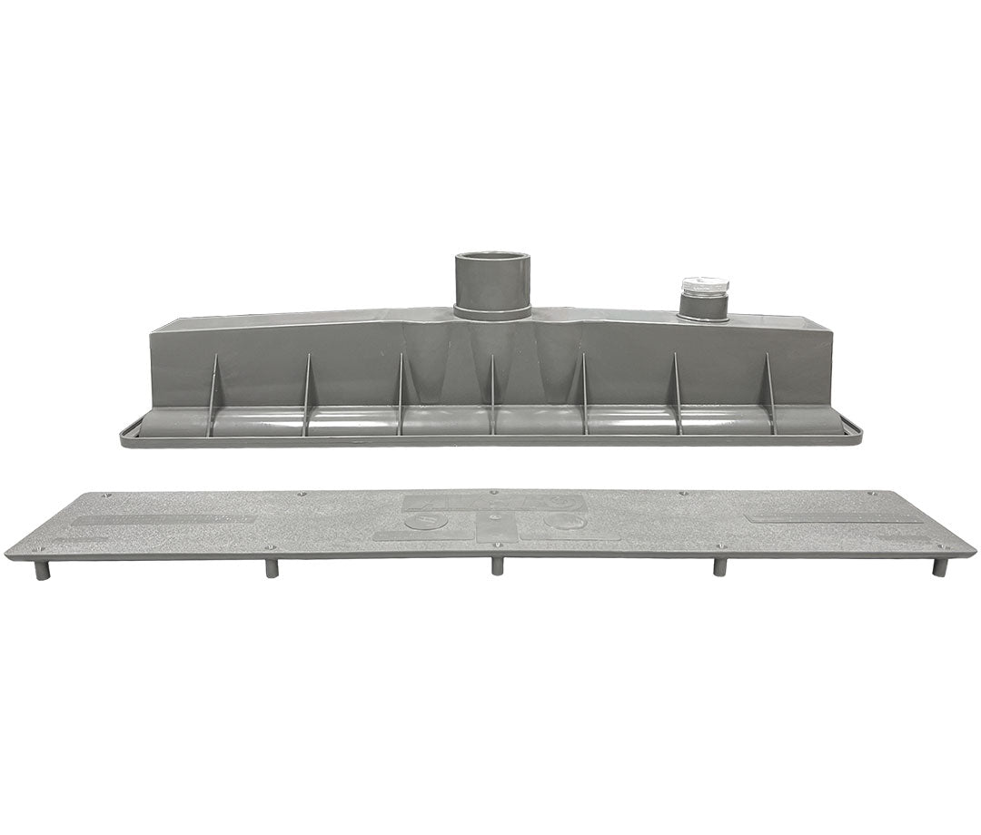 AVSC Single Standard Top Channel Drain Light Gray - Pentair In-Floor(A&A) | 285002