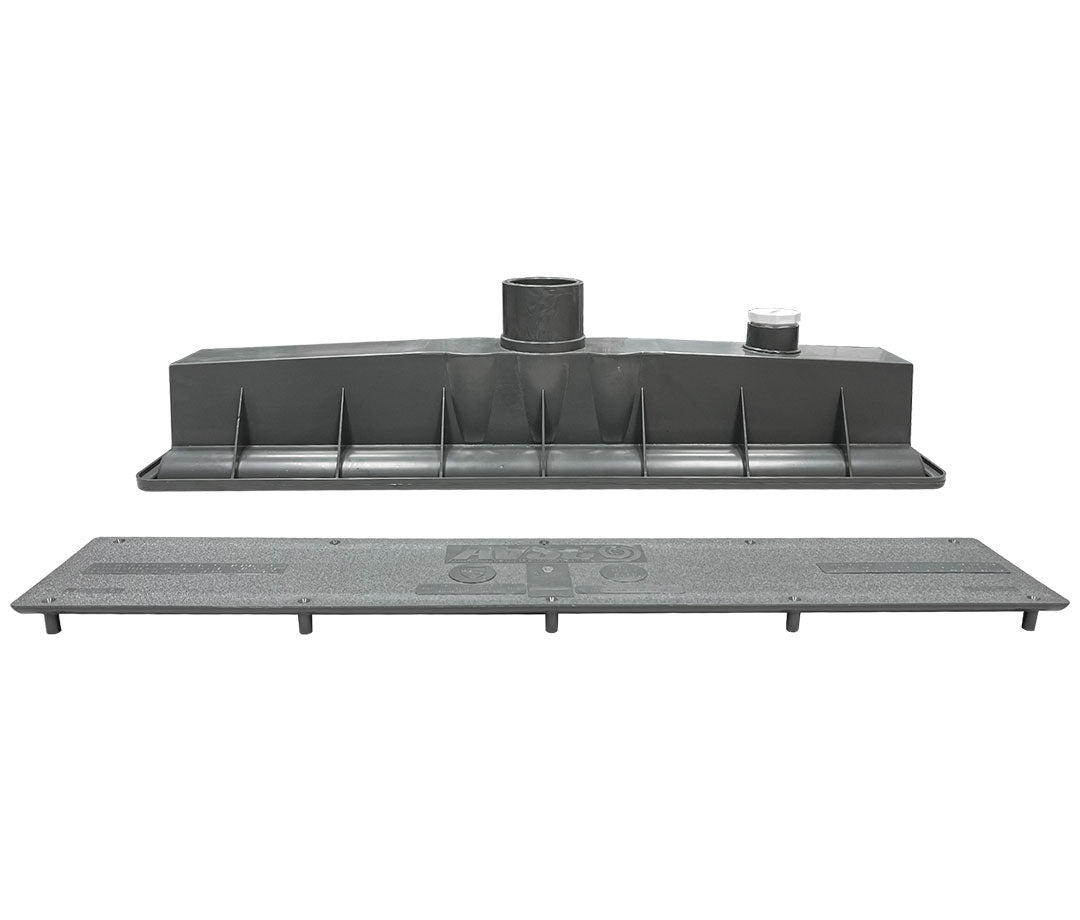 AVSC Single Standard Top Channel Drain Dark Gray - Pentair In-Floor(A&A) | 285003
