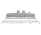 AVSC Dual Standard Top Channel Drain White - Pentair In-Floor(A&A) | 286101