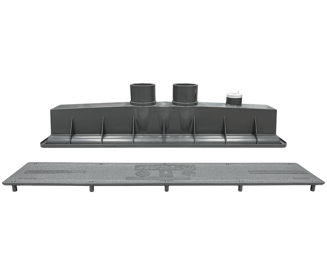 AVSC Dual Standard Top Channel Drain Gray - Pentair In-Floor(A&A) | 286123