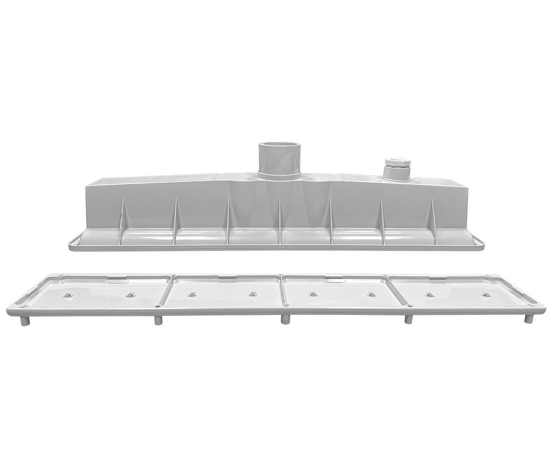 AVSC Single Pebble Top Channel Drain White - Pentair In-Floor(A&A) | 288101