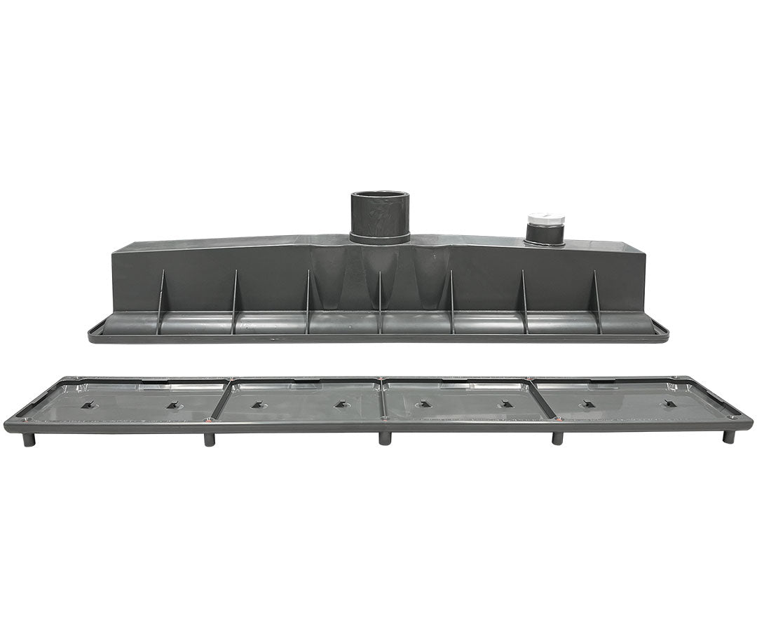 AVSC Single Pebble Top Channel Drain Dark Gray - Pentair In-Floor(A&A) | 288103