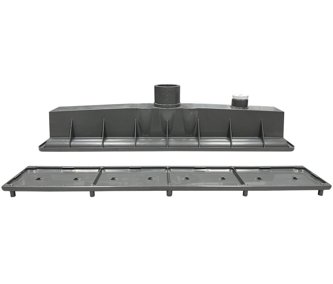 AVSC Single Pebble Top Channel Drain Dark Gray - Pentair In-Floor(A&A) | 288103