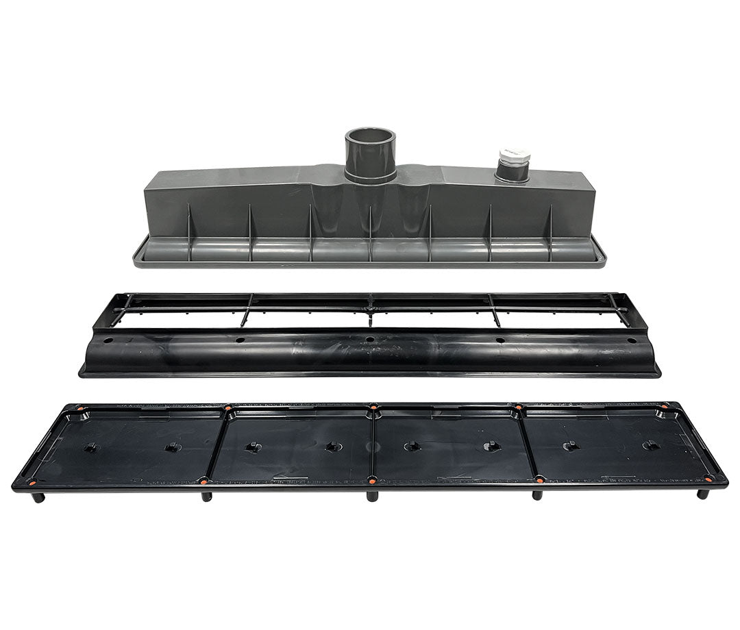 AVSC Single Pebble Top Channel Drain Black - Pentair In-Floor(A&A) | 288104