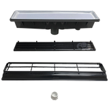 AVSC Single Pebble Top Channel Drain Black - Pentair In-Floor(A&A) | 288104