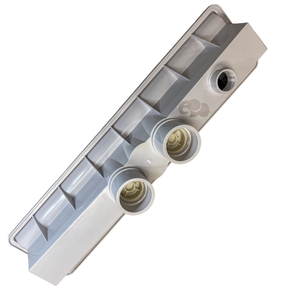 AVSC Dual Pebble Top Channel Drain Light Gray - Pentair In