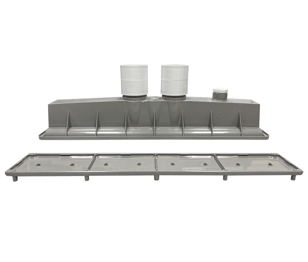 AVSC Dual Pebble Top Channel Drain Light Gray - Pentair In-Floor(A&A) | 289102