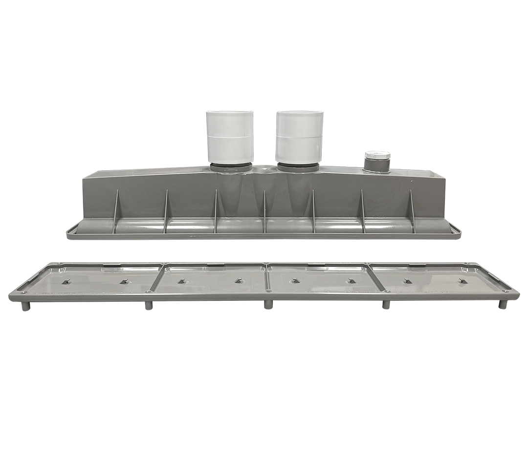 AVSC Dual Pebble Top Channel Drain Light Gray - Pentair In-Floor(A&A) | 289102