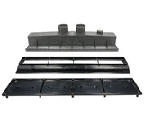 AVSC Dual Pebble Top Channel Drain Black - Pentair In-Floor(A&A) | 289104