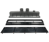 AVSC Dual Pebble Top Channel Drain Black - Pentair In-Floor(A&A) | 289104