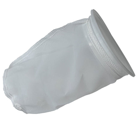 White mesh replacement filter bag with poly ring for Caretaker Leaf-B-Gone cleaner