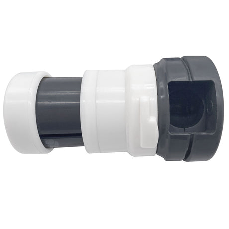 Charcoal gray and white in-floor pool cleaning head replacement part