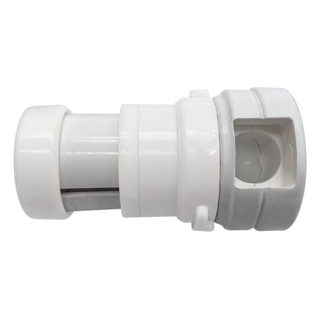White Caretaker 99 bayonet in-floor pool cleaning head connector