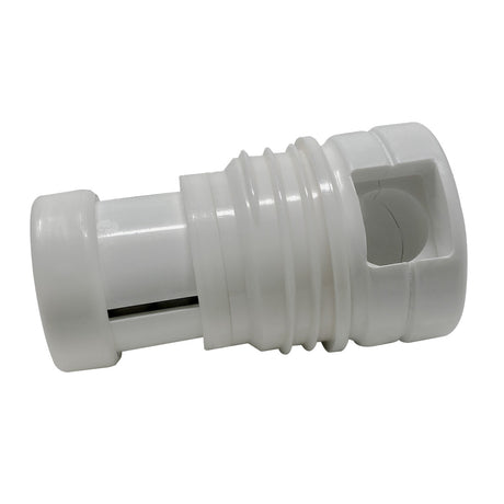 Bright white threaded in-floor pool cleaning head replacement part