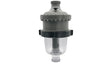 Waterco MultiCyclone 16 Pro upright view, bolted upper body and clear lower sediment chamber