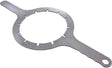 TR100 metal sand dome wrench with circular notched head and long handle for sand filter maintenance