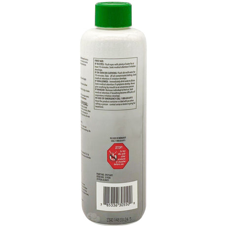 Leisure Time Cover Care & Conditioner bottle with green cap, back label view
