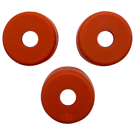 Three orange gasket washers for Pentair IntelliFlo hardware kit