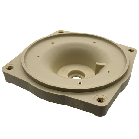 Almond Pentair SuperFlo VS/VST sealplate with mounting holes and central opening