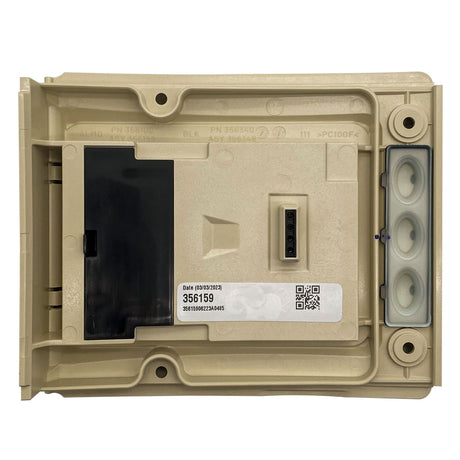 Pentair IntelliFlo3 VSF touchscreen control module housing with label and connector ports