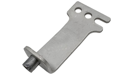 Gray metal Pentair motor bracket with mounting holes and black rubber end