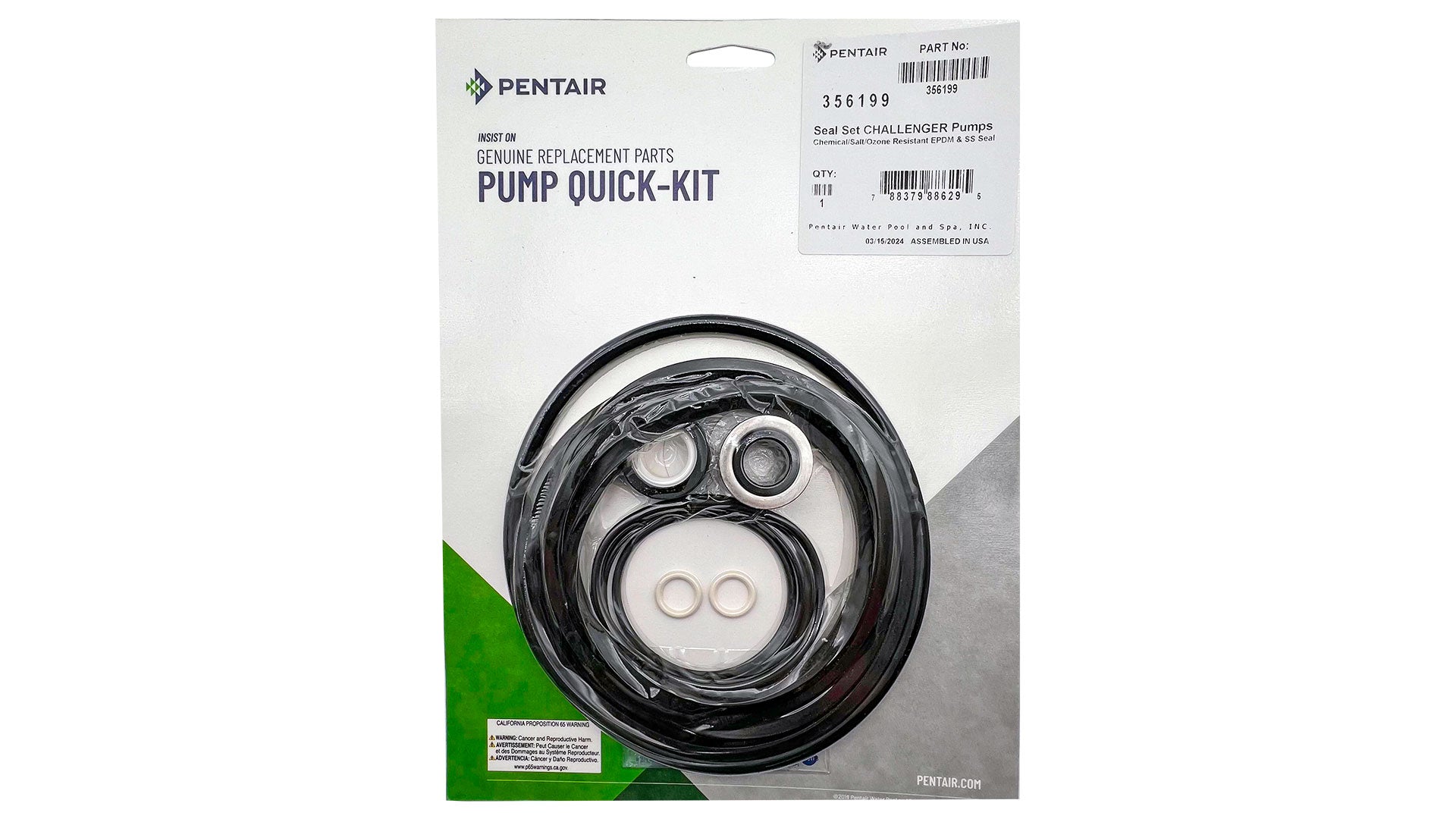 Pentair Seal Kit for Challenger Pump – Genuine Pump Replacement | 3561