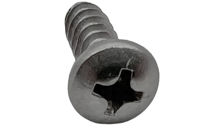 Silver Phillips-head controller screw with threaded shaft