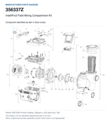 IntelliPro3 Field Wiring Compartment Kit, part 356337Z. Manufacturer reference diagram with item 2 circled; this listing is for the identified replacement part or kit only. Finish color is not represented.