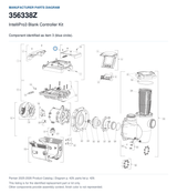 IntelliPro3 Blank Controller Kit, part 356338Z. Manufacturer reference diagram with item 3 circled; this listing is for the identified replacement part or kit only. Finish color is not represented.