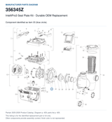 IntelliPro3 Seal Plate Kit - Durable OEM Replacement, part 356345Z. Manufacturer reference diagram with item 23 circled; this listing is for the identified replacement part or kit only. Finish color is not represented.