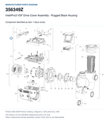 IntelliPro3 VSF Drive Cover Assembly – Rugged Black Housing | 356349Z