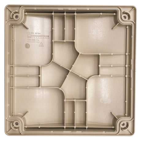 Beige plastic back plate for Pentair IntelliFlo keypad relocation wall mount kit