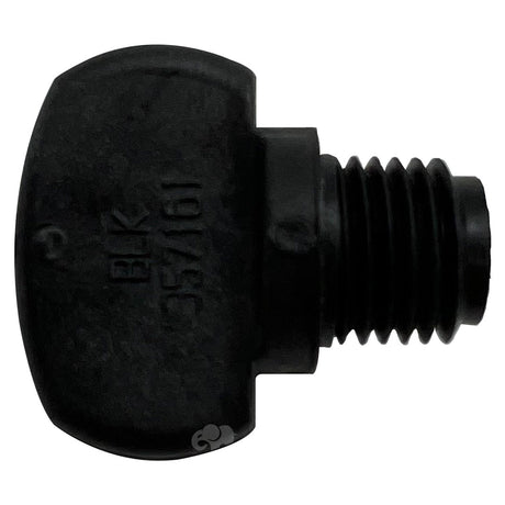 Black threaded drain plug for Pentair WhisperFlo/SuperFlo VST pump, 0.25 inch