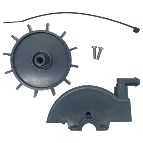 Pentair Racer/Racer LS pressure turbine cover replacement kit with cover, screws, and gasket strip
