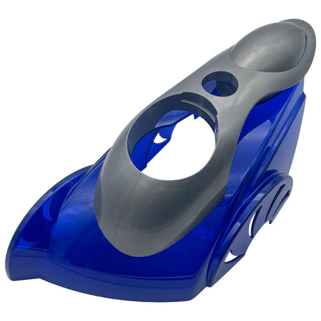 Polaris 3900 Sport top housing assembly in blue and gray plastic with circular openings