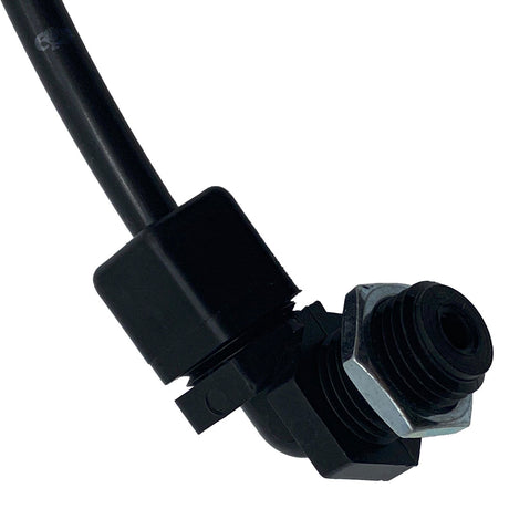 QuikPure3 Orifice Check Valve Assembly with black threaded fitting and hose connection