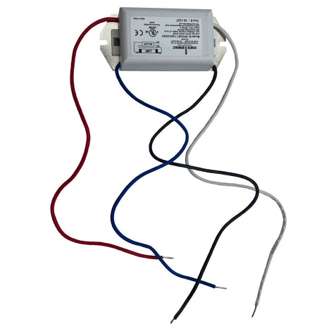 QuikPure3 Ballast with attached red, blue, black, and gray wires for Pentair in-floor pool system