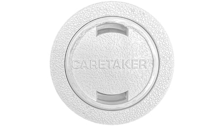 White Caretaker RetroClean Style 1 pop-up head with standard nozzle, top view