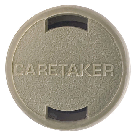 Light cream Caretaker 99 high flow threaded cleaning head cover with embossed logo
